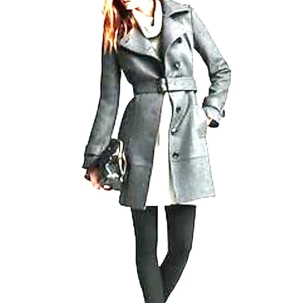 Banana Republic Italian Wool Blend Trench Coat.